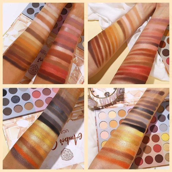 UCANBE Neutral Eyeshadow Makeup Palette + 15 PCS Eye Brushes Set - Picture 5 of 5